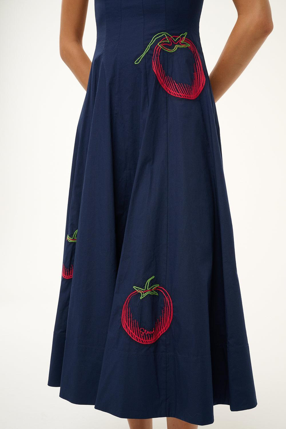 Wells Dress - Navy Roma - 5
