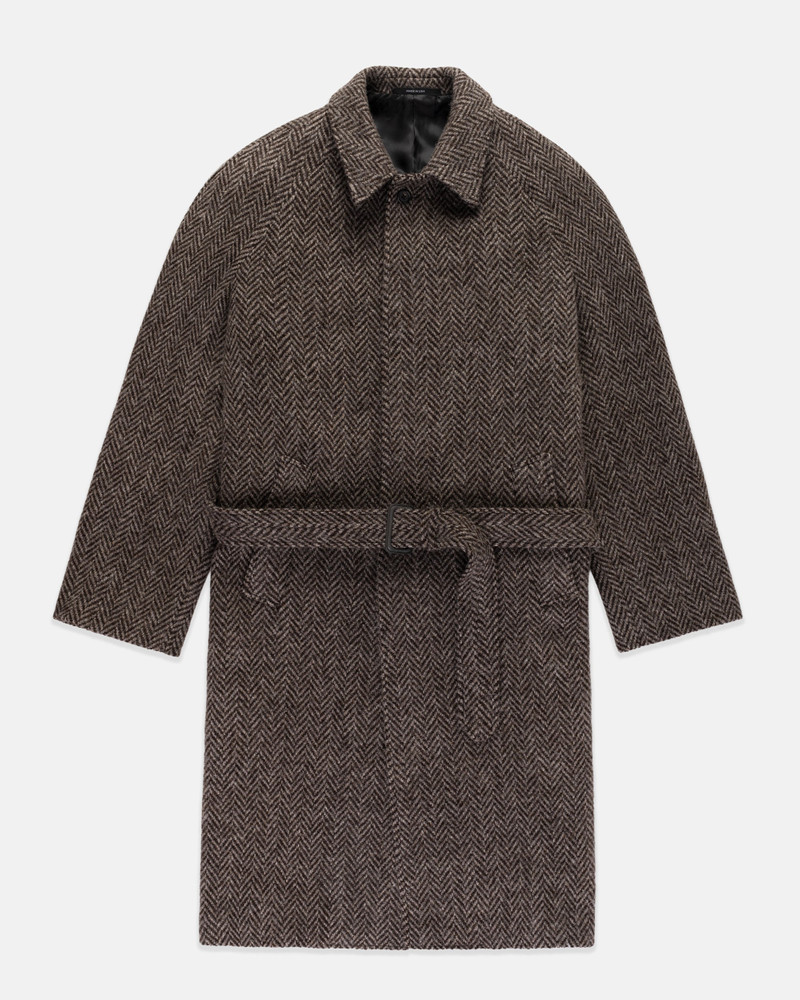 MADE-IN-USA CHEVIOT TWEED TOP COAT 1