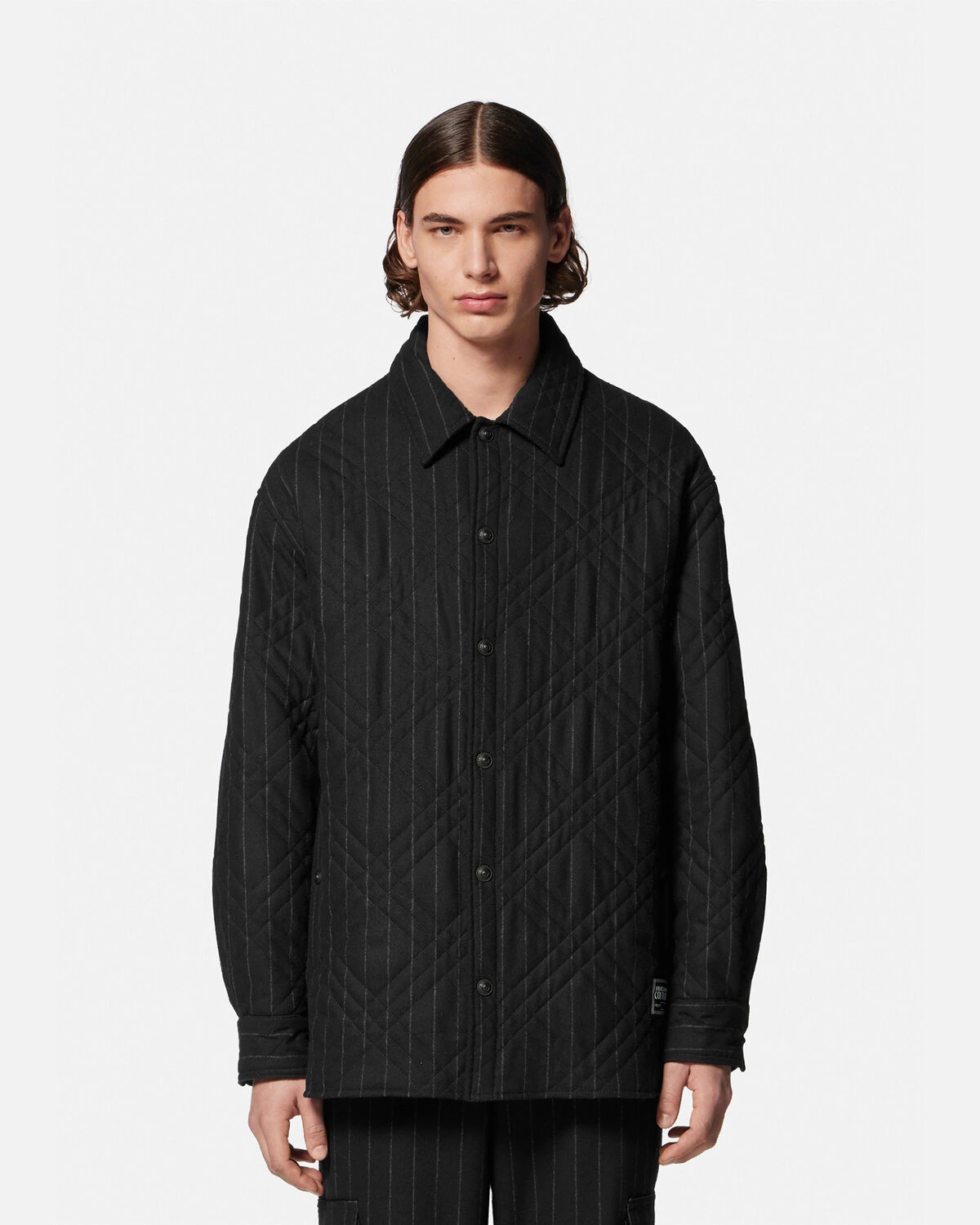 Pinstripe Blouson Jacket - 3