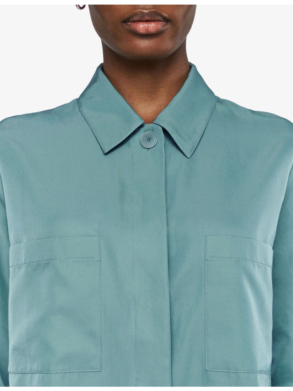 Satie Patch-Pocket Relaxed-Fit Cotton And Silk-Blend Shirt - 5