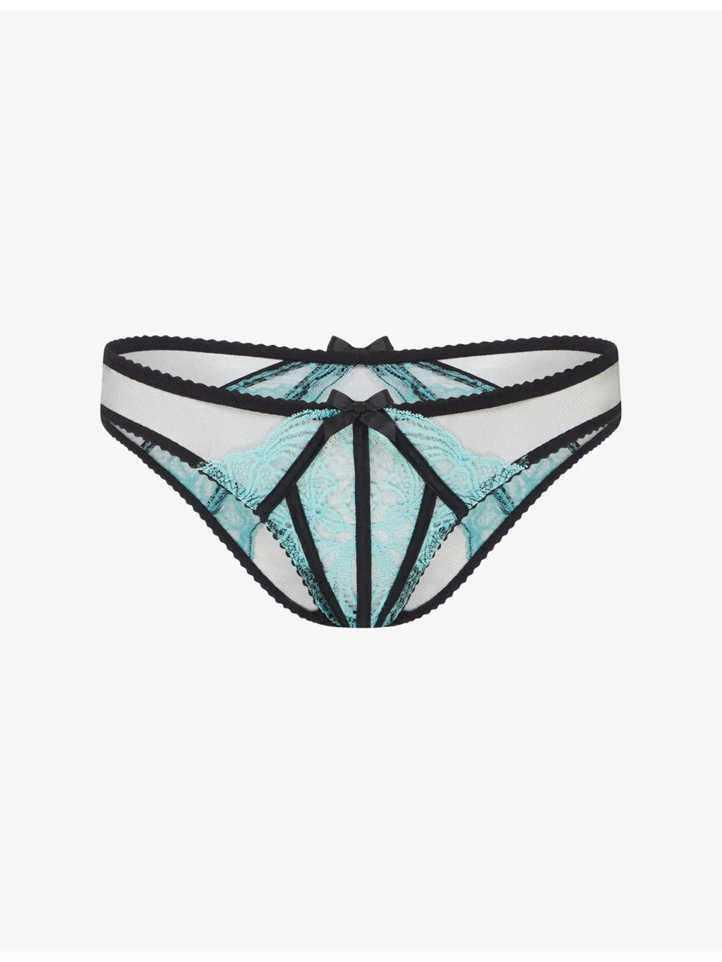 Rozlyn Mesh And Lace Bikini Briefs - 1