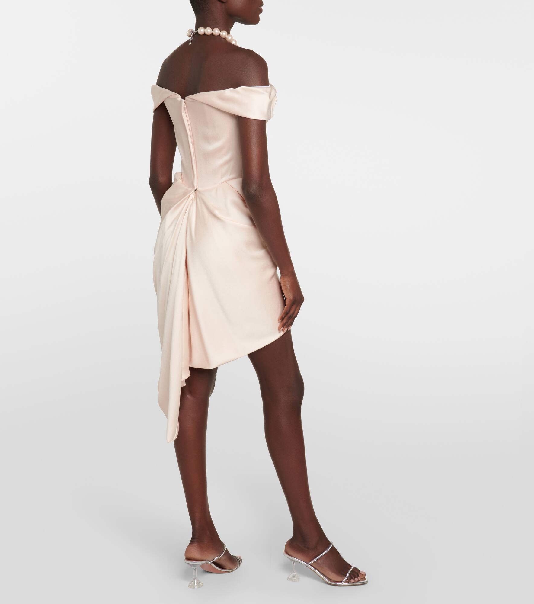 Nova Cora crêpe satin minidress - 3