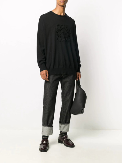 Loewe embroidered logo cashmere-wool jumper  outlook