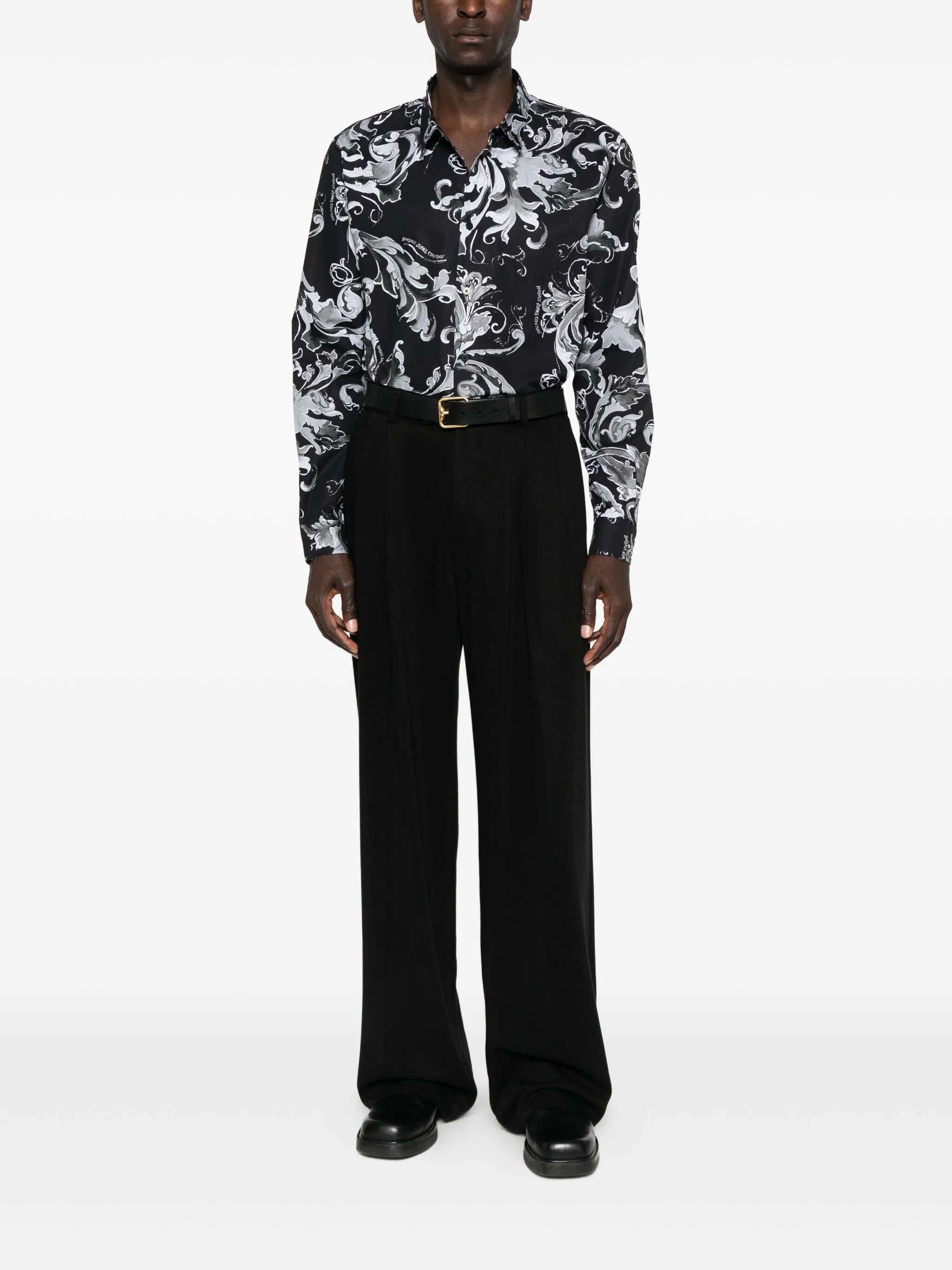 Versace Jeans Couture Baroque-print Long-sleeves Shirt - 5