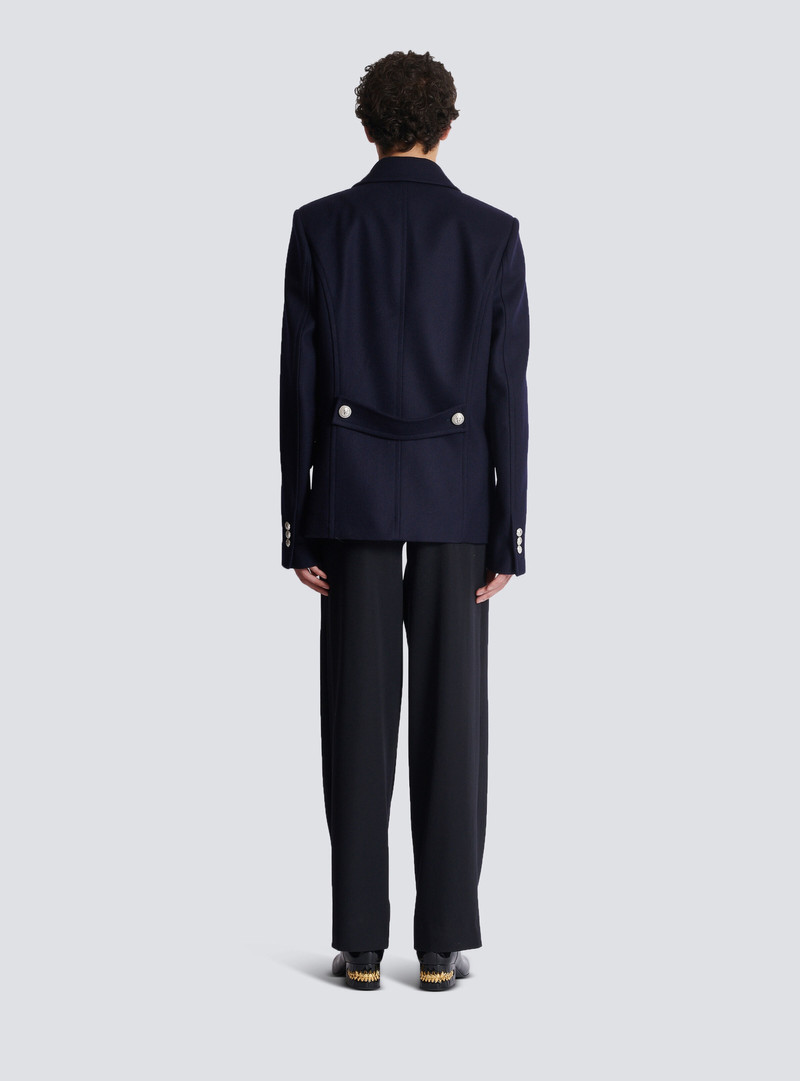 Short felted wool coat 4