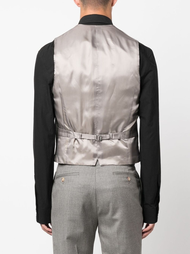 herringbone wool-blend waistcoat 4