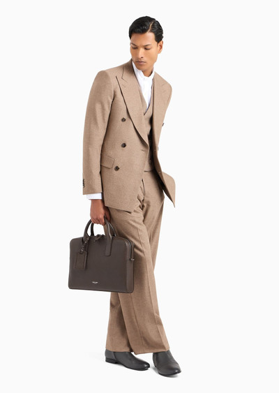 GIORGIO ARMANI Royal Line double-breasted suit in stretch virgin wool and cashmere outlook