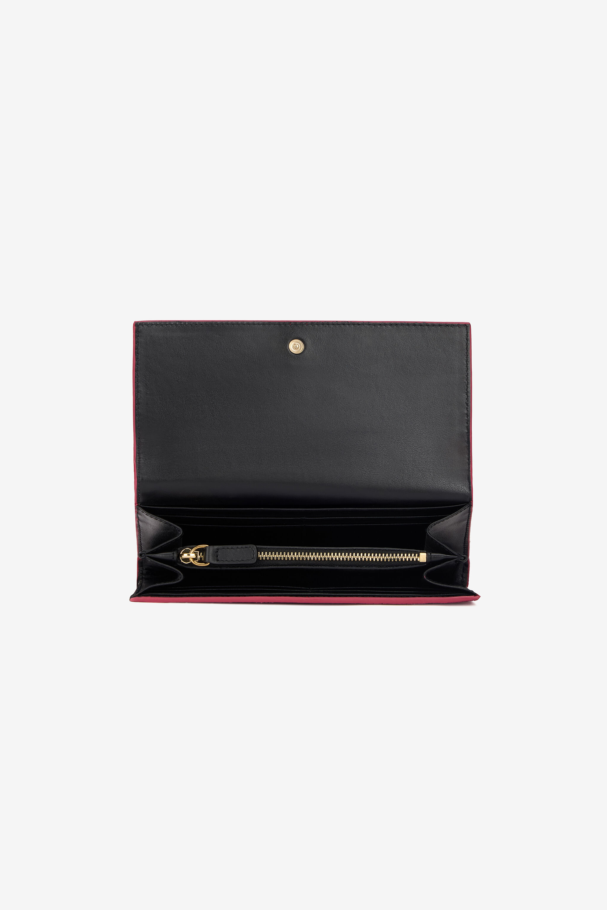Crocodile-Effect Flap Wallet - 4