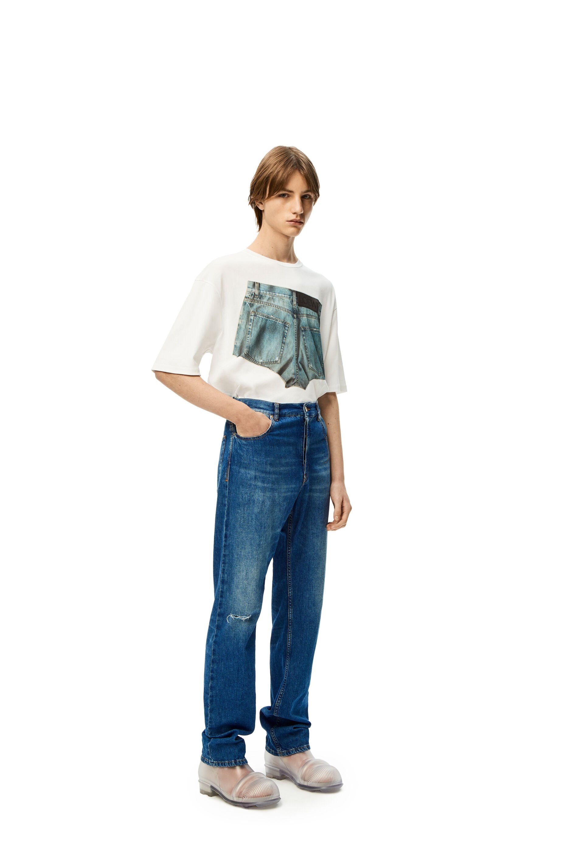 Jeans in washed denim - 2