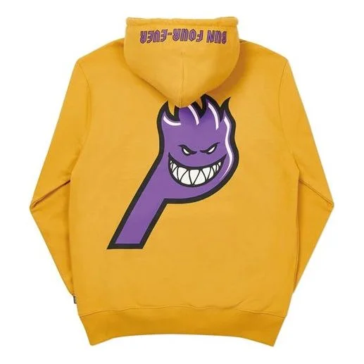 PALACE Spitfire Live To Bun Hood Printing Hooded Sweater Unisex Yellow P19HD017 - 1
