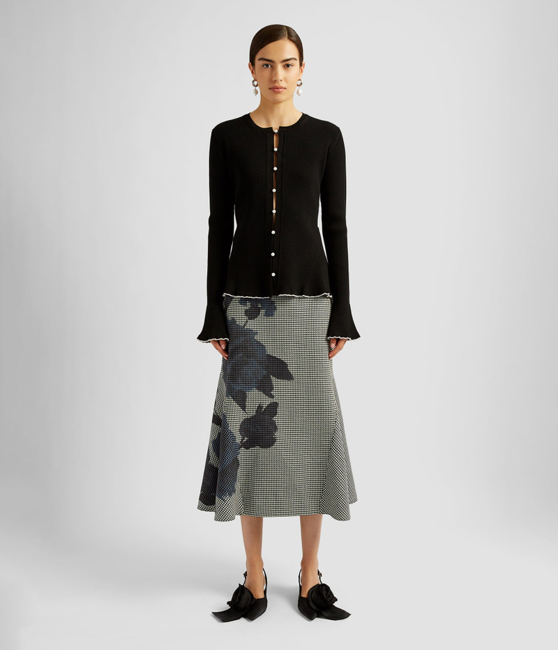 PEPLUM RIBBED CARDIGAN 1