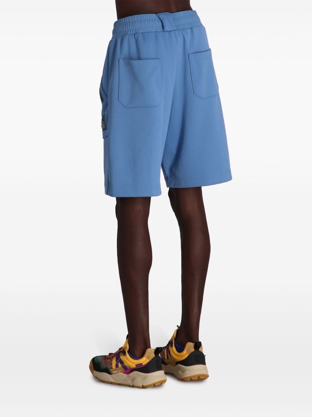 logo-embroidered track shorts - 5