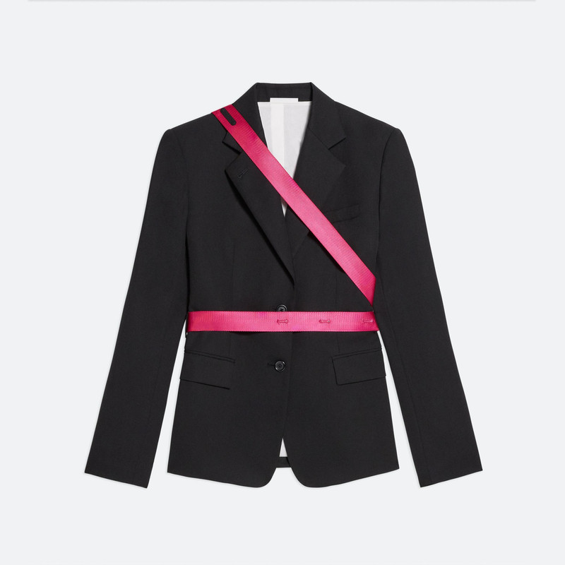 VIRGIN WOOL SEATBELT BLAZER 1