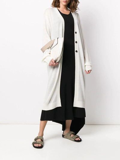 Jil Sander mid-length wool cardigan outlook