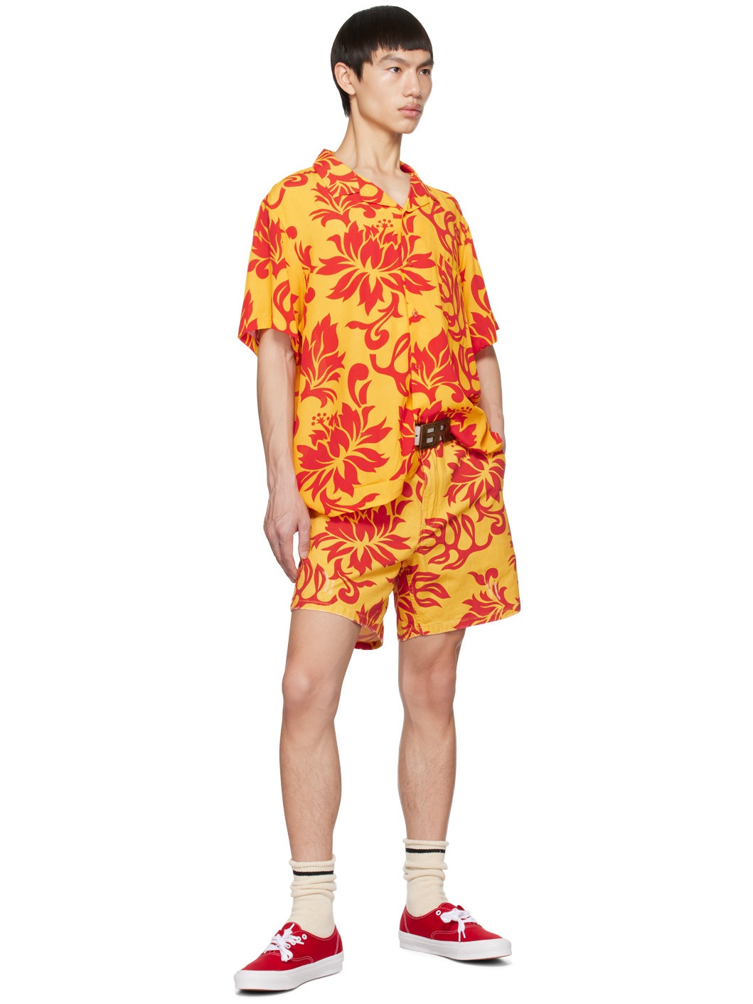 Yellow Printed Shirt - 4