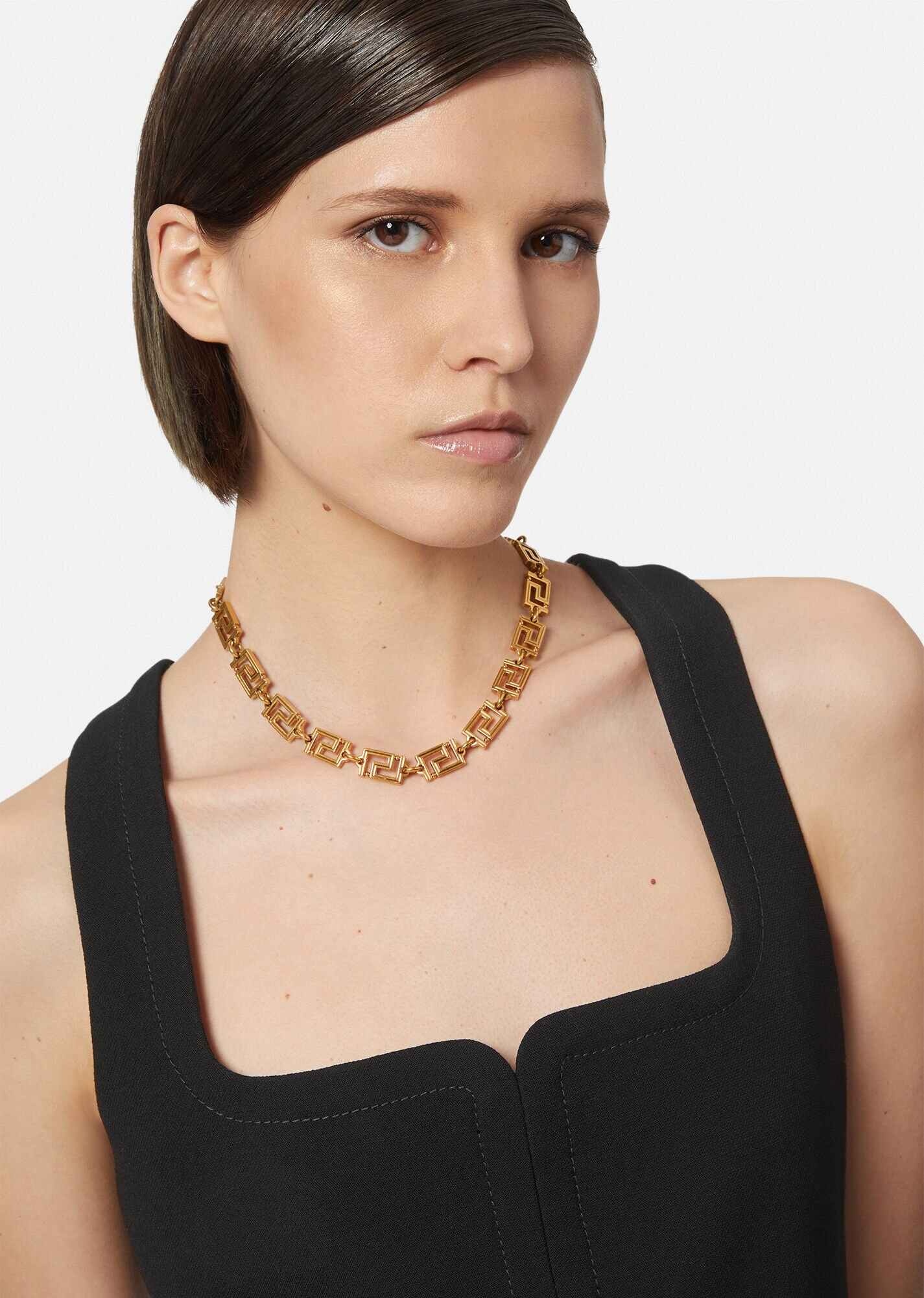 Greca Chain Choker Necklace - 2