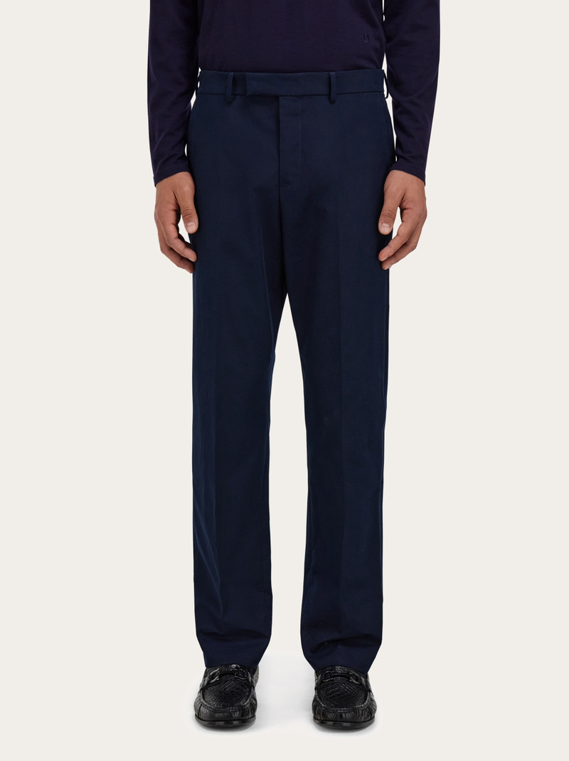 FERRAGAMO Cotton cashmere chinos outlook