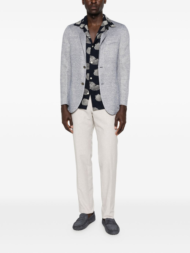LARDINI single-breasted buttoned blazer outlook