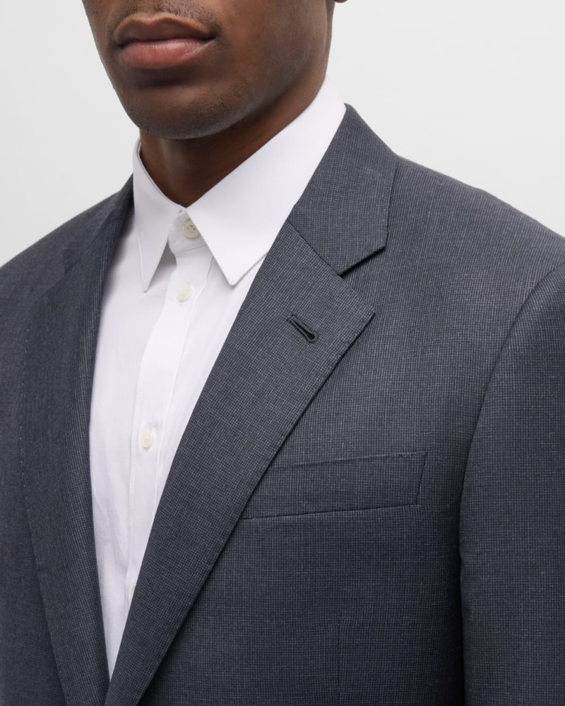 GIORGIO ARMANI Men's Micro-Pattern Wool Suit outlook