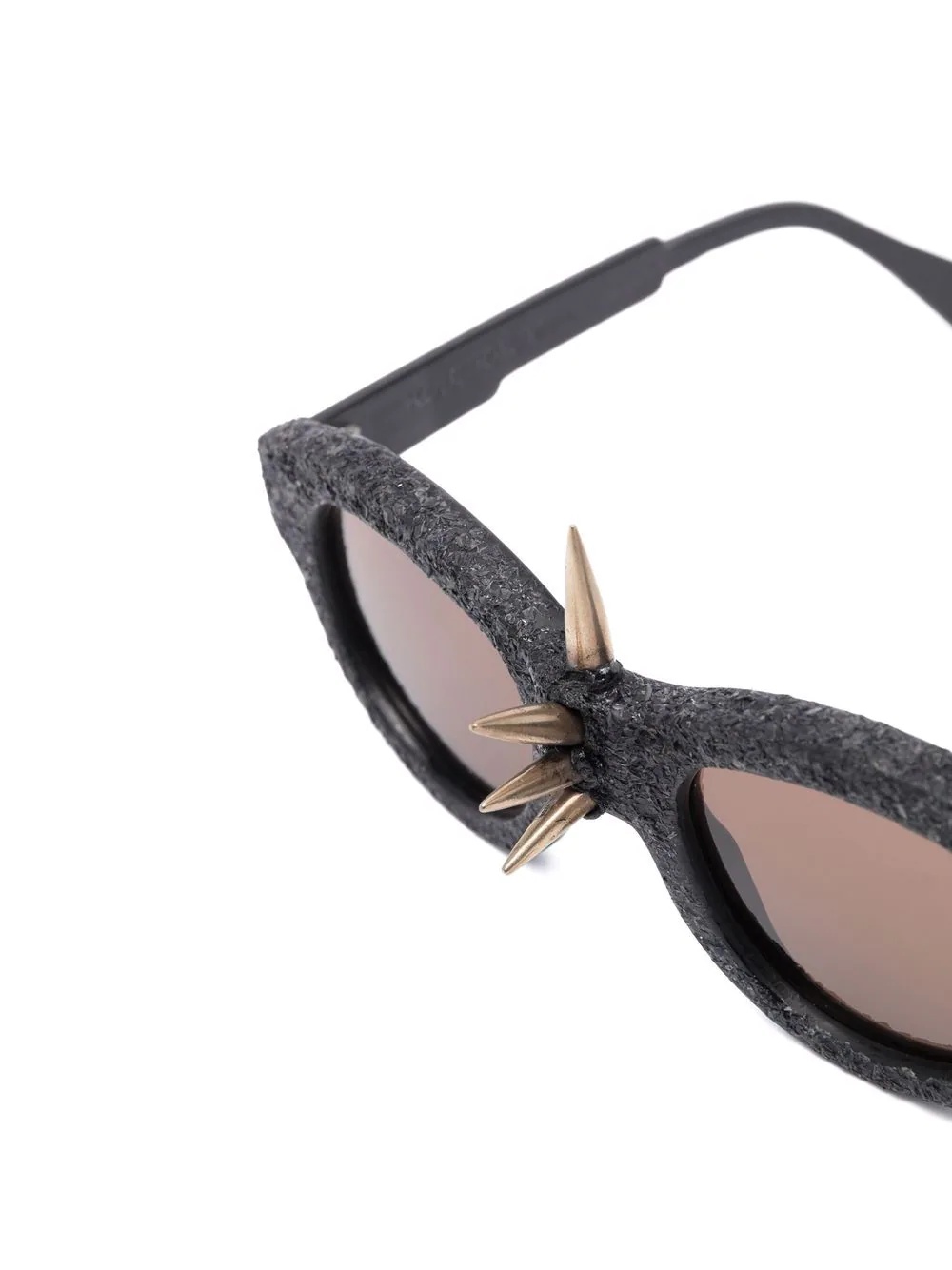 spike-detail round-frame sunglasses - 3