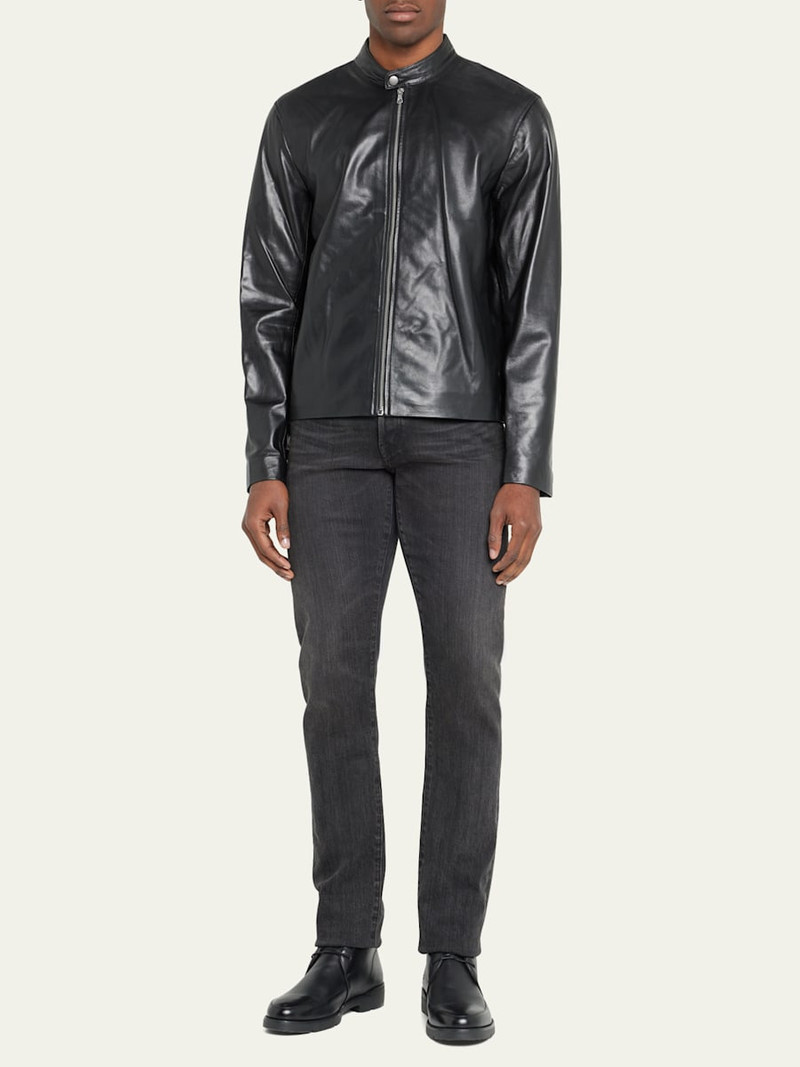 rag & bone Men's Archive Cafe Racer Leather Jacket outlook
