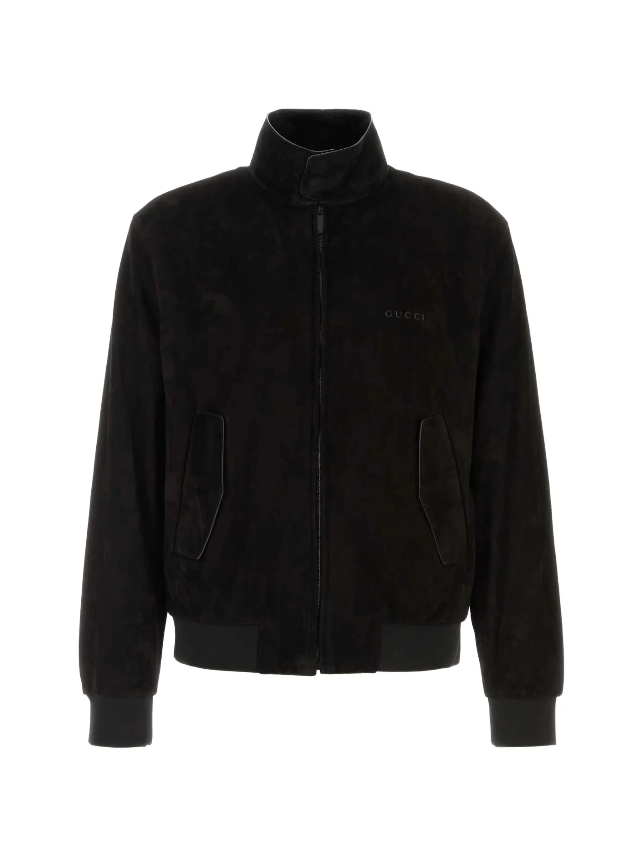 Gucci High-neck Logo-embroidered Jacket - 1