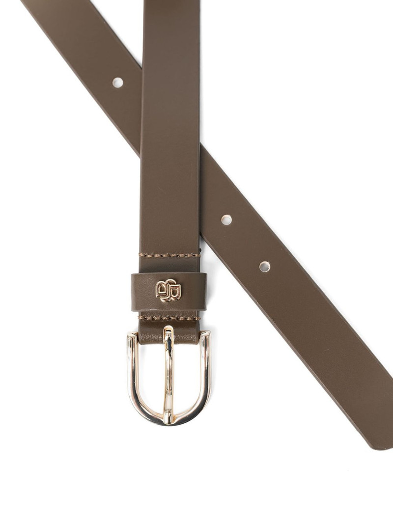 logo-plaque buckle belt 3