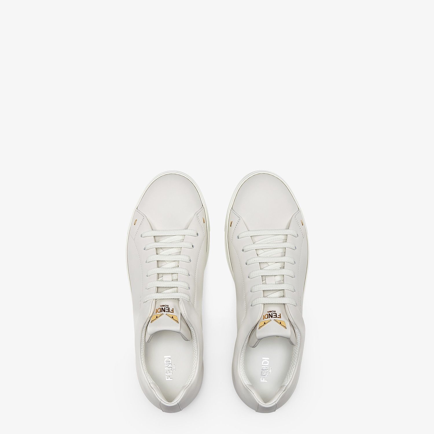 White leather low-tops - 4