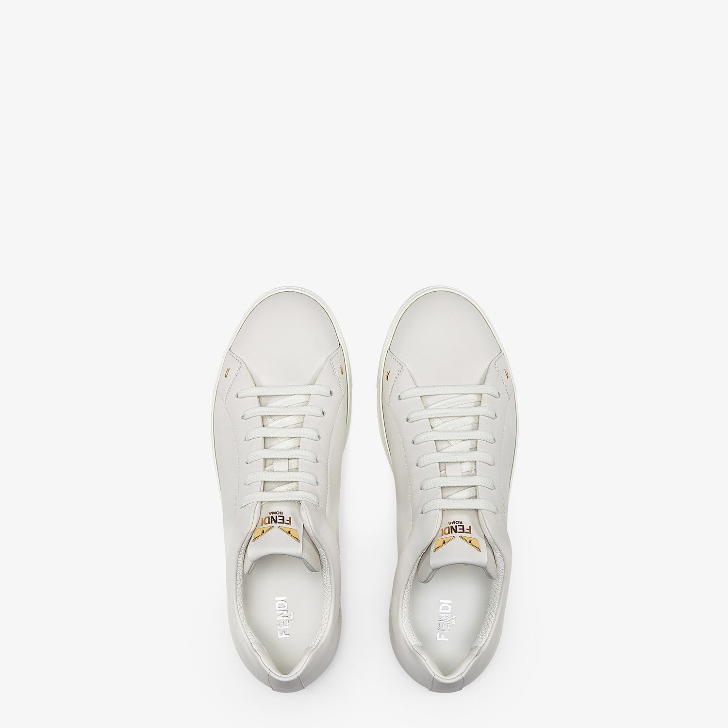 White leather low-tops - 4