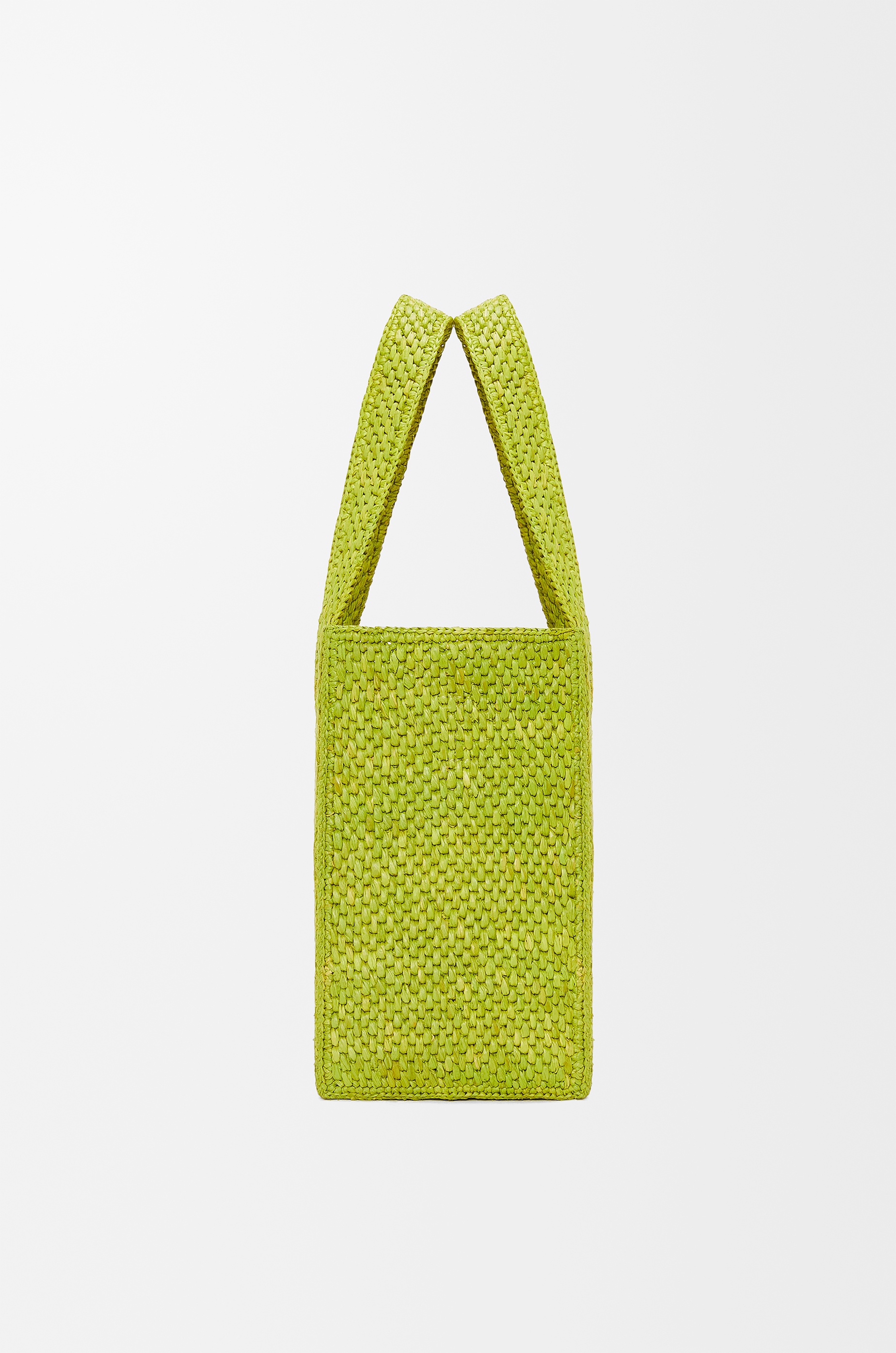 Medium LOEWE Font tote in raffia - 5
