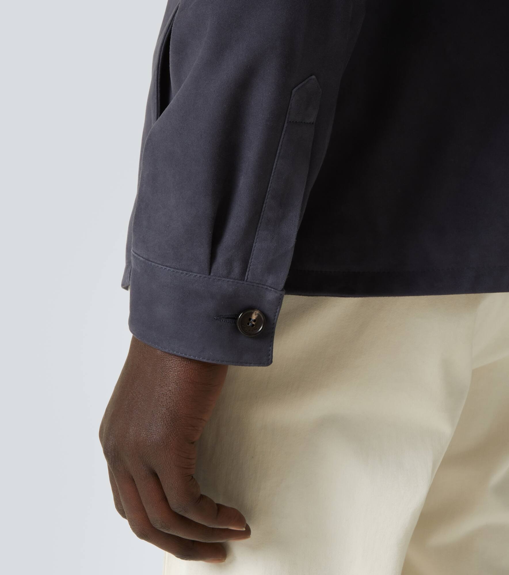 Lowe suede overshirt - 6