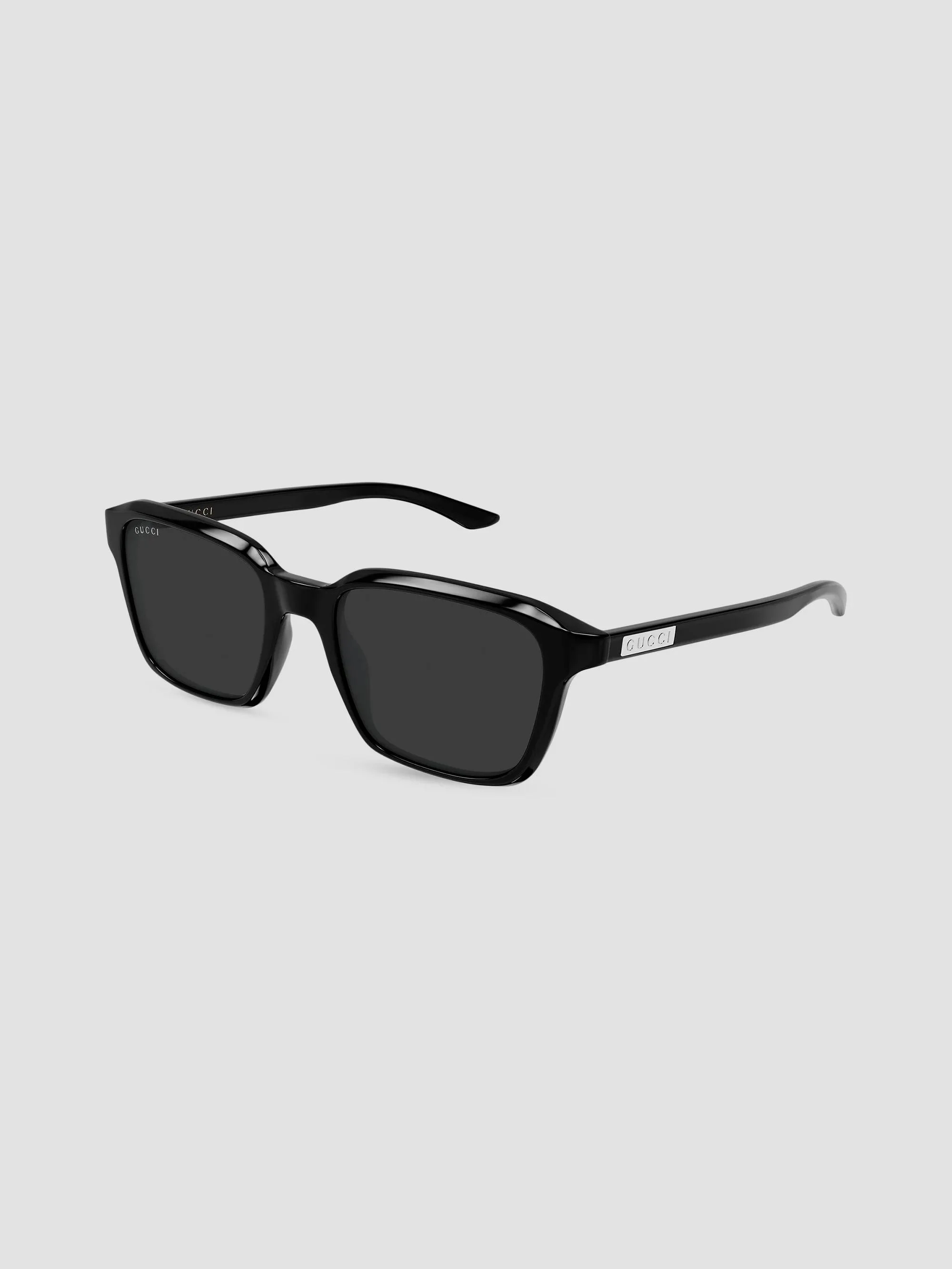 Men's 52MM Flag Square Sunglasses - Black - 1