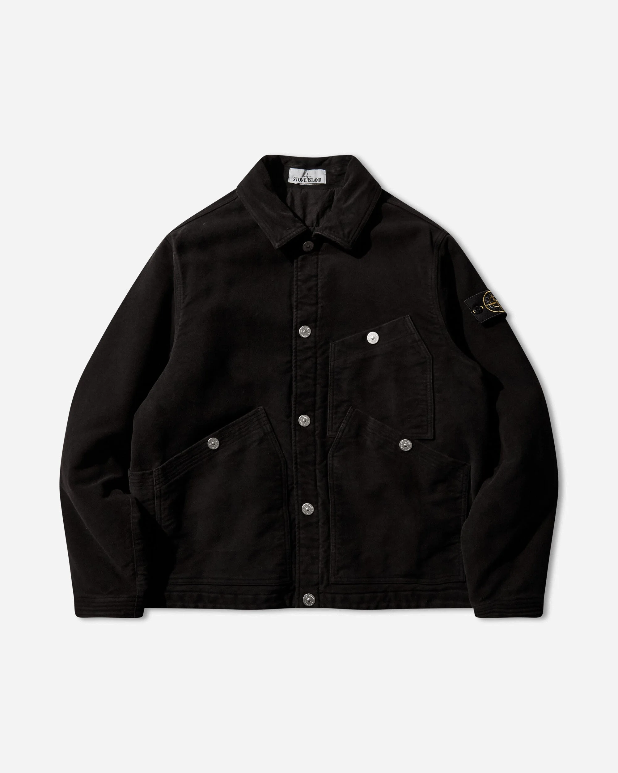 Men's Cotton Moleskin-TC Jacket Black - 1