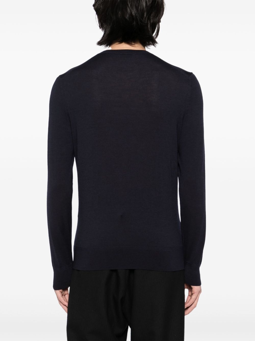 V-neck knitted T-shirt - 3