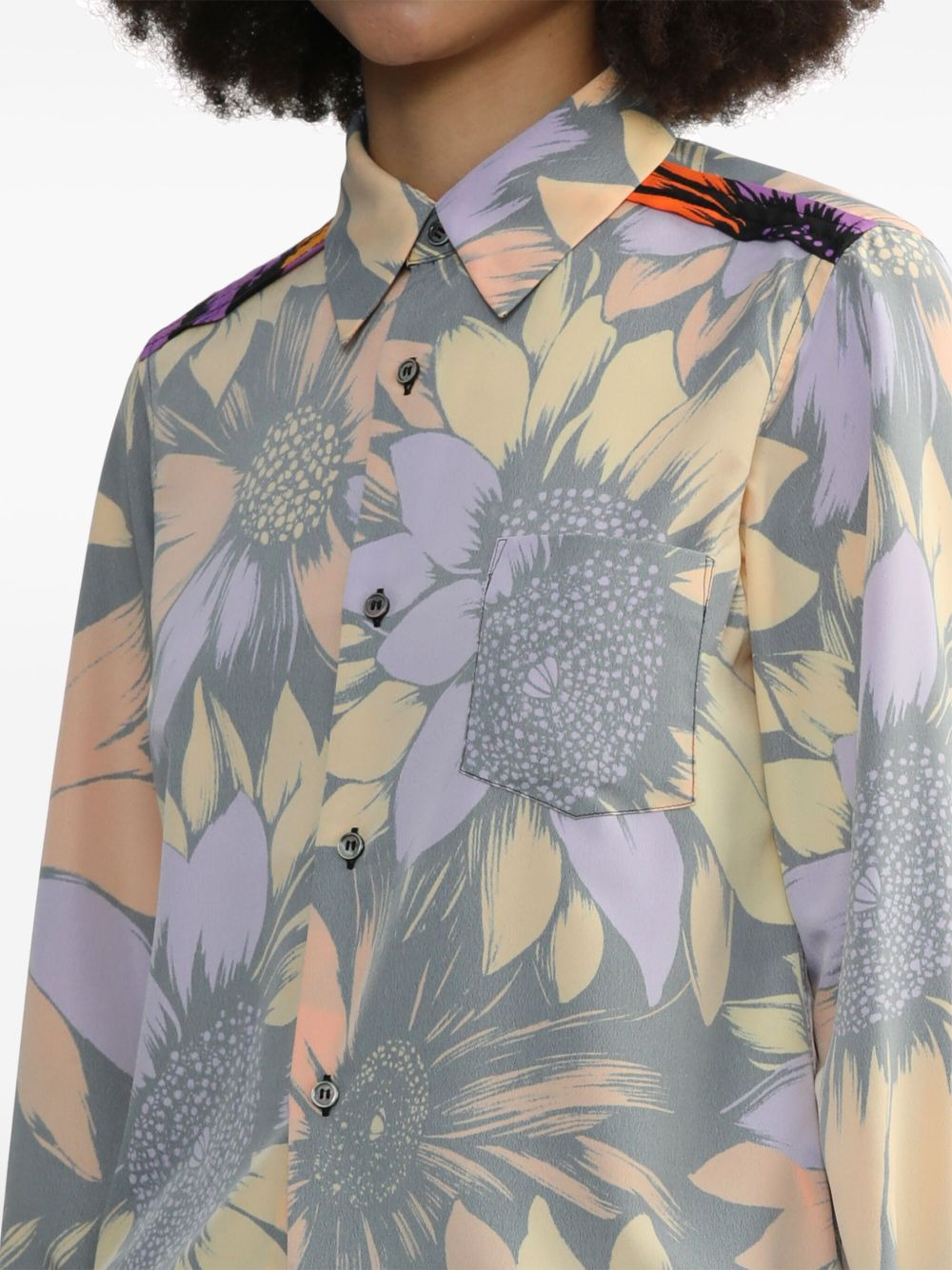 floral-print shirt - 5