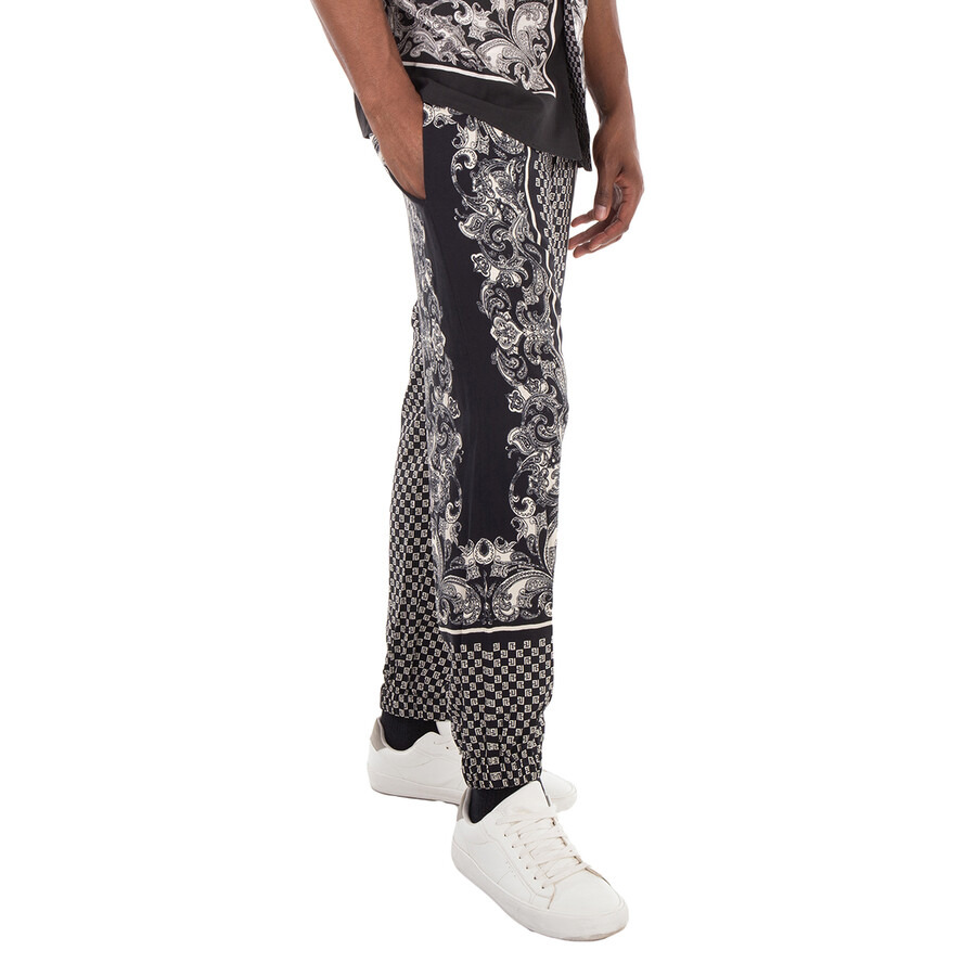 Balmain Mini Monogram Paisley Print Trousers - 4
