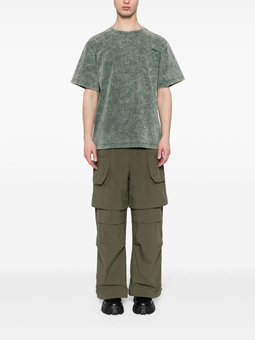 acid-wash cotton T-shirt - 2