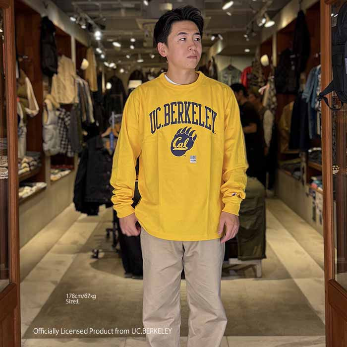Made in U.S.A. T1011 - LONG SLEEVE T-SHIRT - UC BERKELEY - C5-C404 - 7