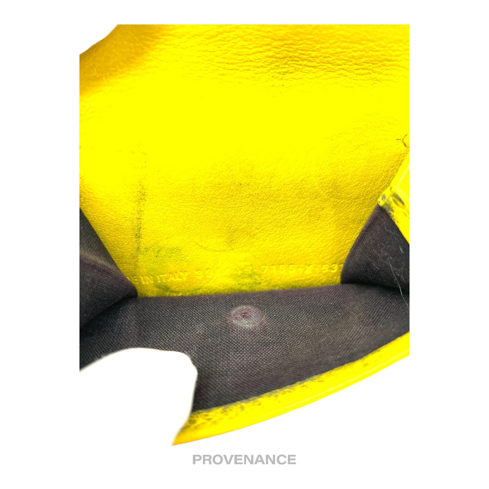 Balenciaga Papier Mini Wallet - Yellow Leather - 9