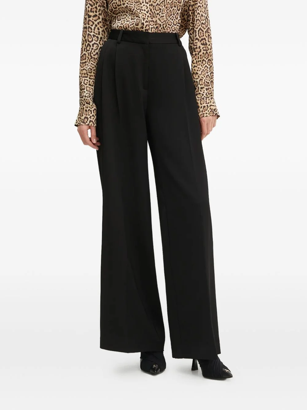 wide-leg tailored trousers - 1