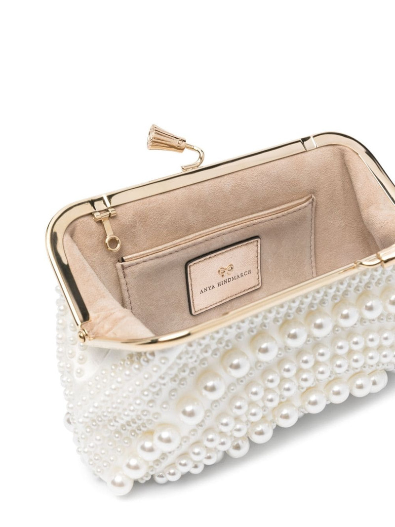 Maud pearl-embellished clutch 5