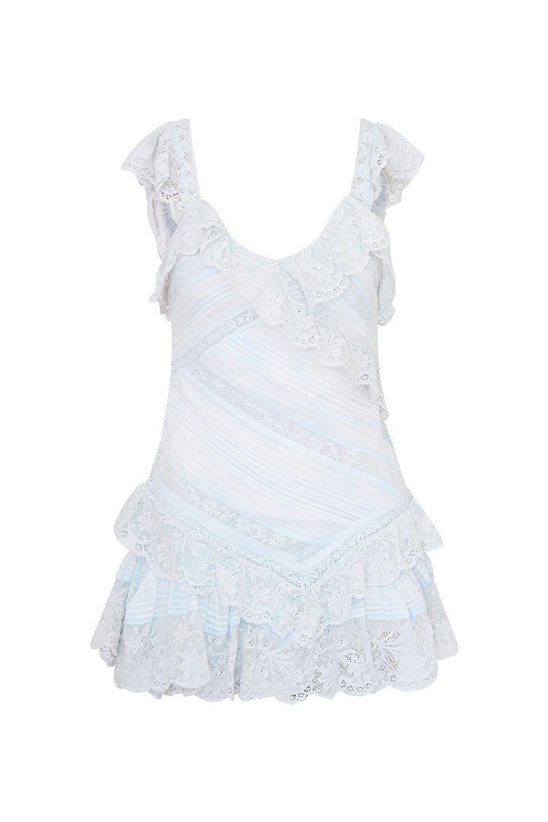 Bensley Fitted Lace Mini Dress 1