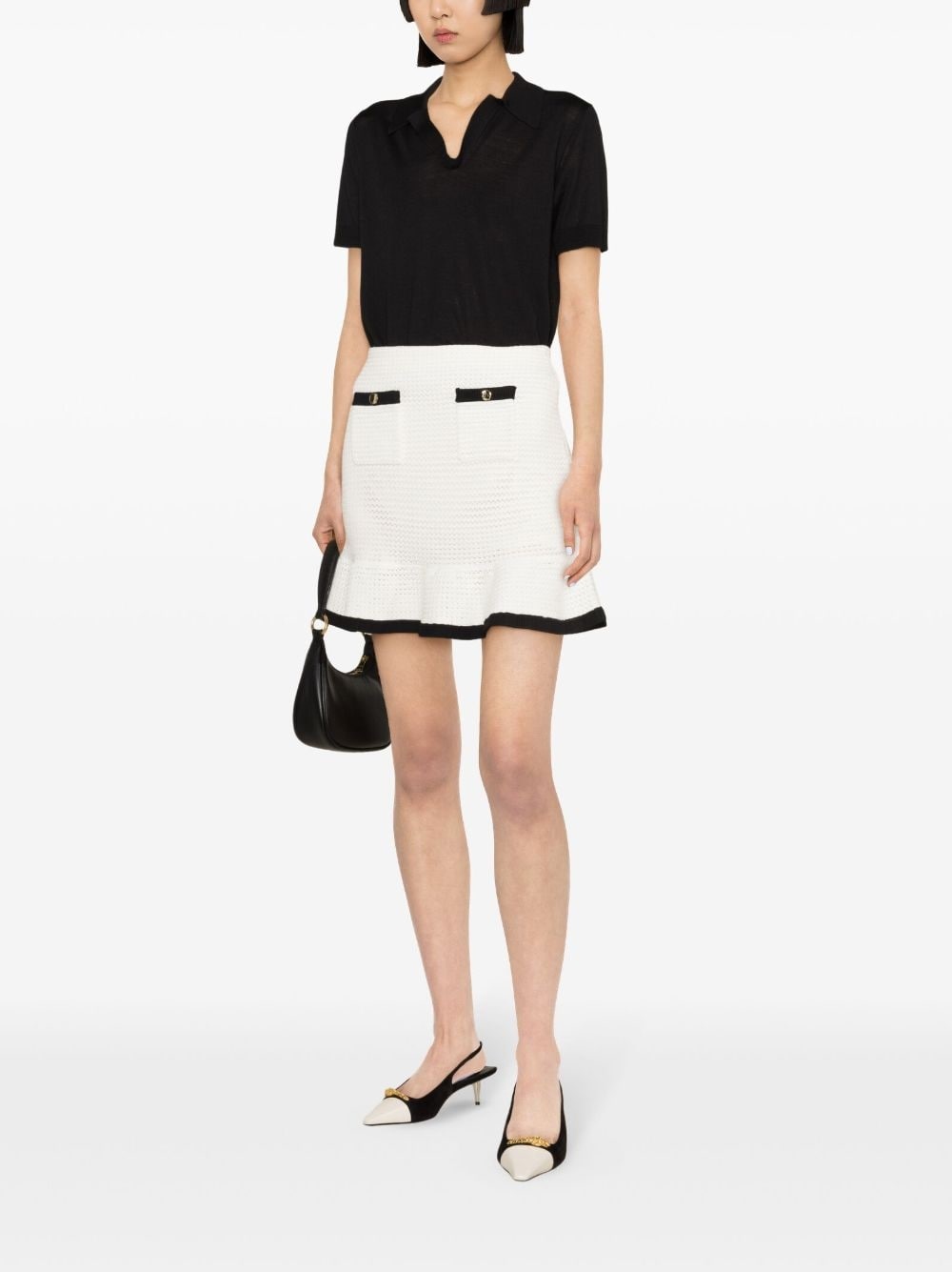sequinned crochet miniskirt - 3