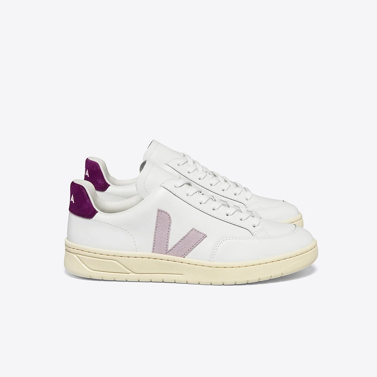V-12 LEATHER WHITE PARME MAGENTA - 1