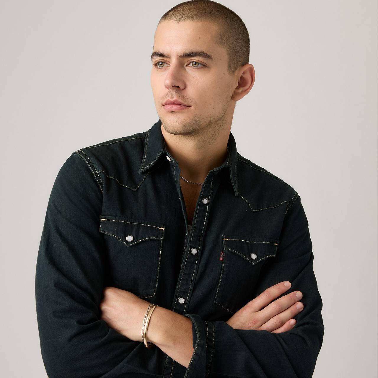 BARSTOW WESTERN DENIM SHIRT - 4