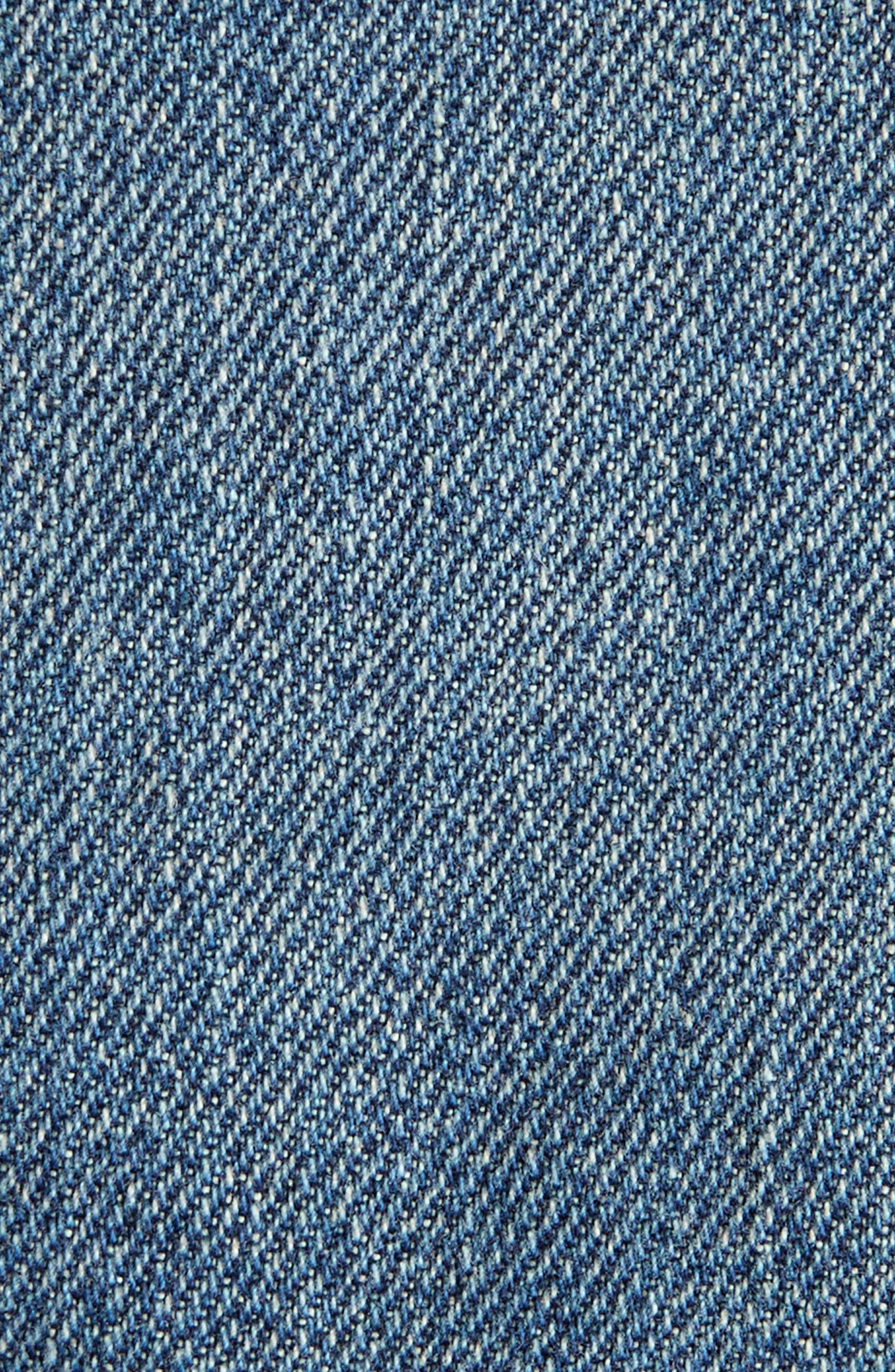 TOM FORD Comfort Crop Stonewash Denim Jacket in Mid Blue at Nordstrom - 6