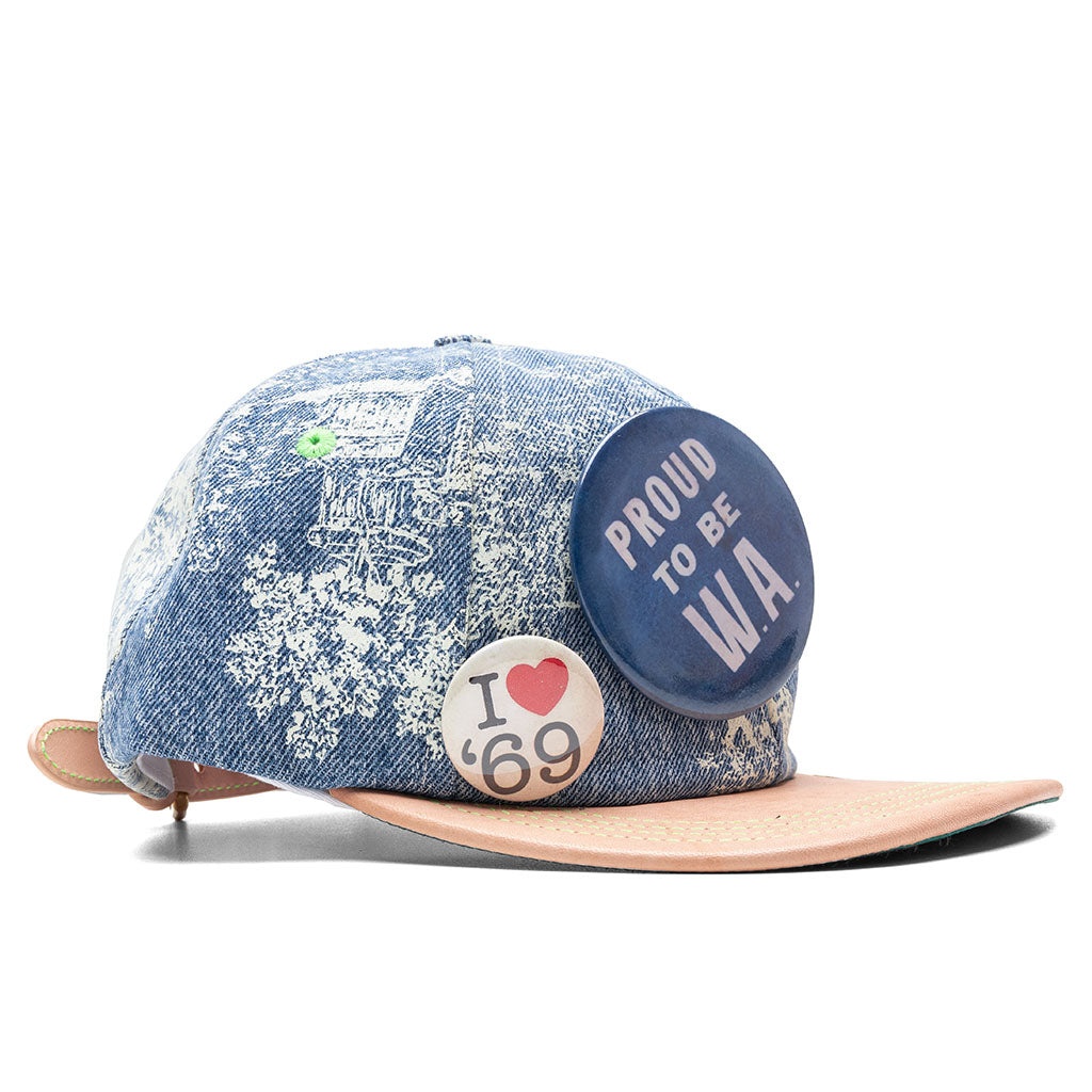 TERESA RECONSTRUCTED DENIM HAT - INDIGO - 3