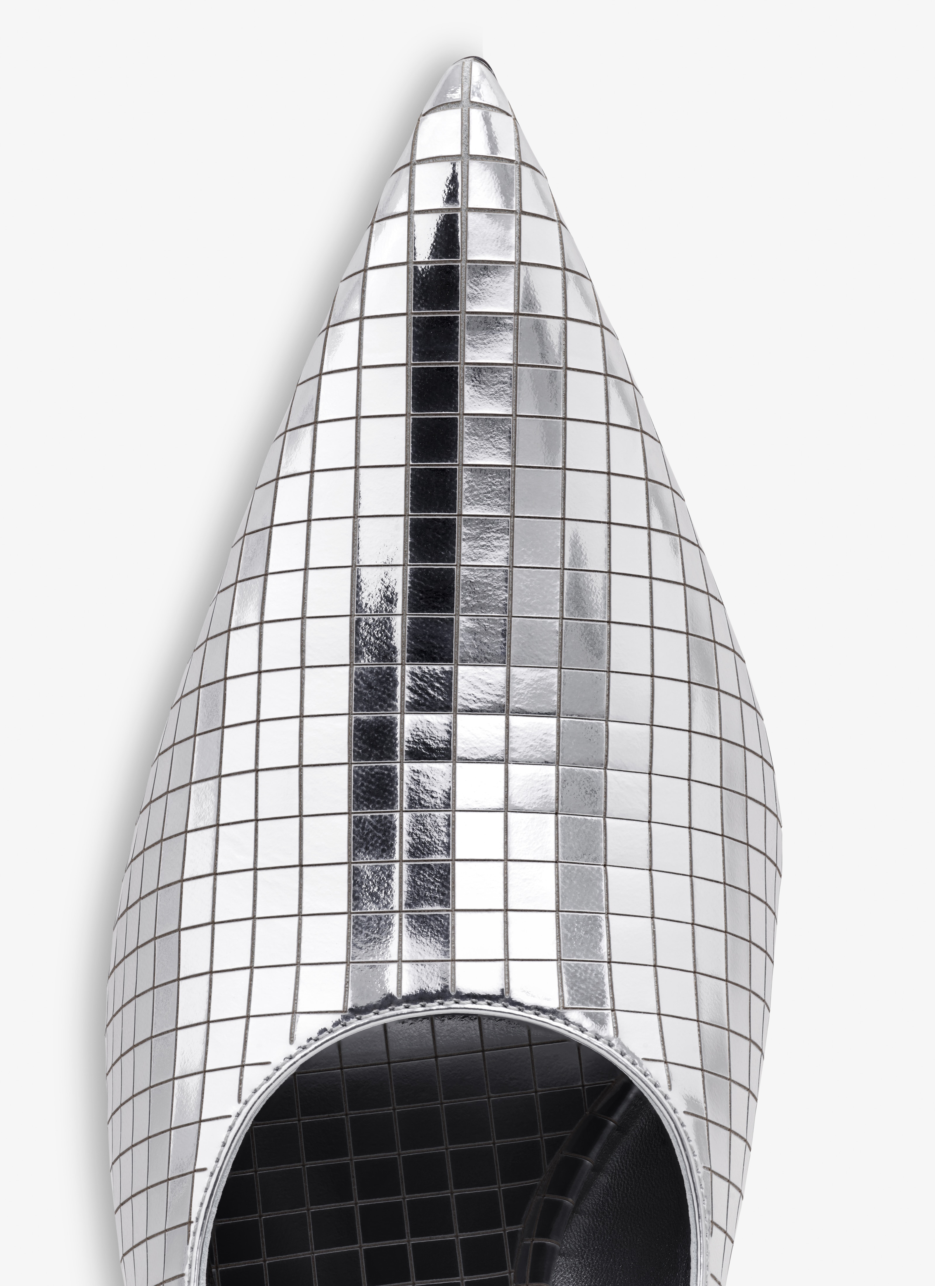 ART DECO SLINGBACKS IN MIRROR CALFSKIN - 4