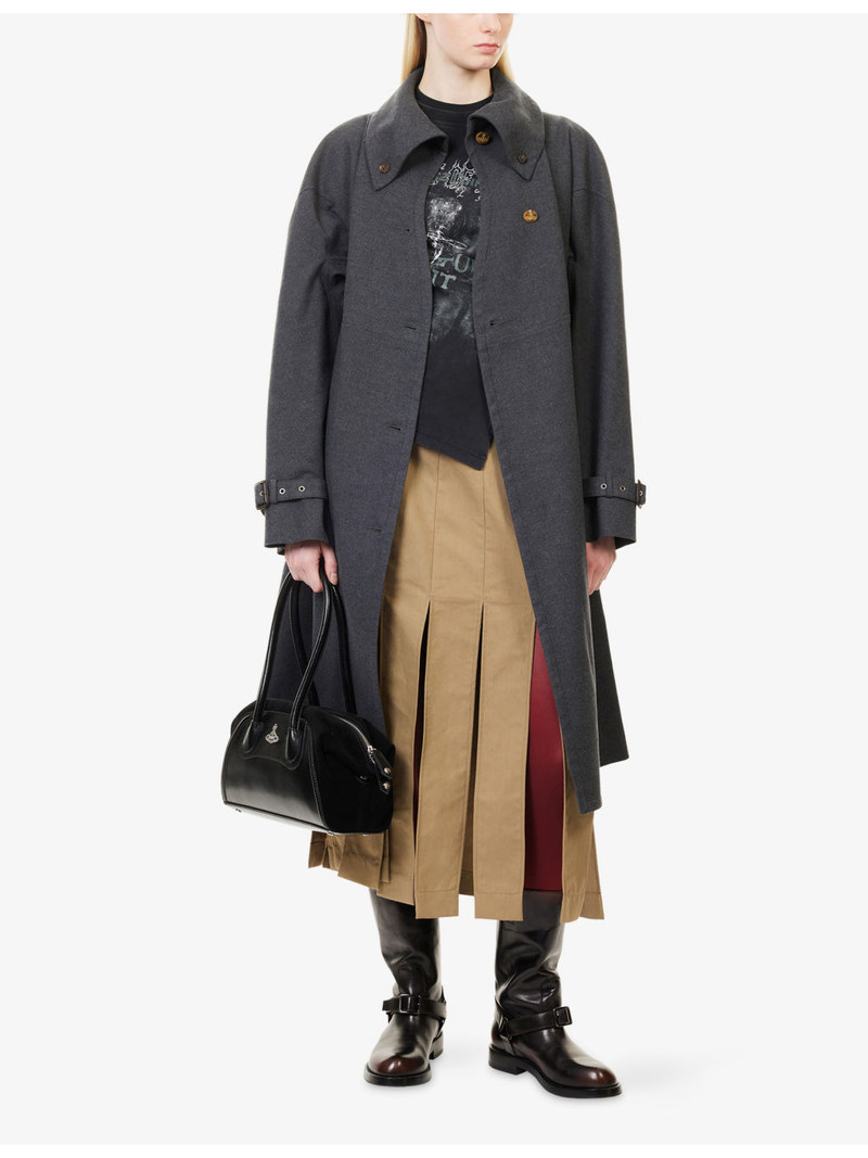 Vivienne Westwood Classic-Collar Belted Cotton Coat outlook