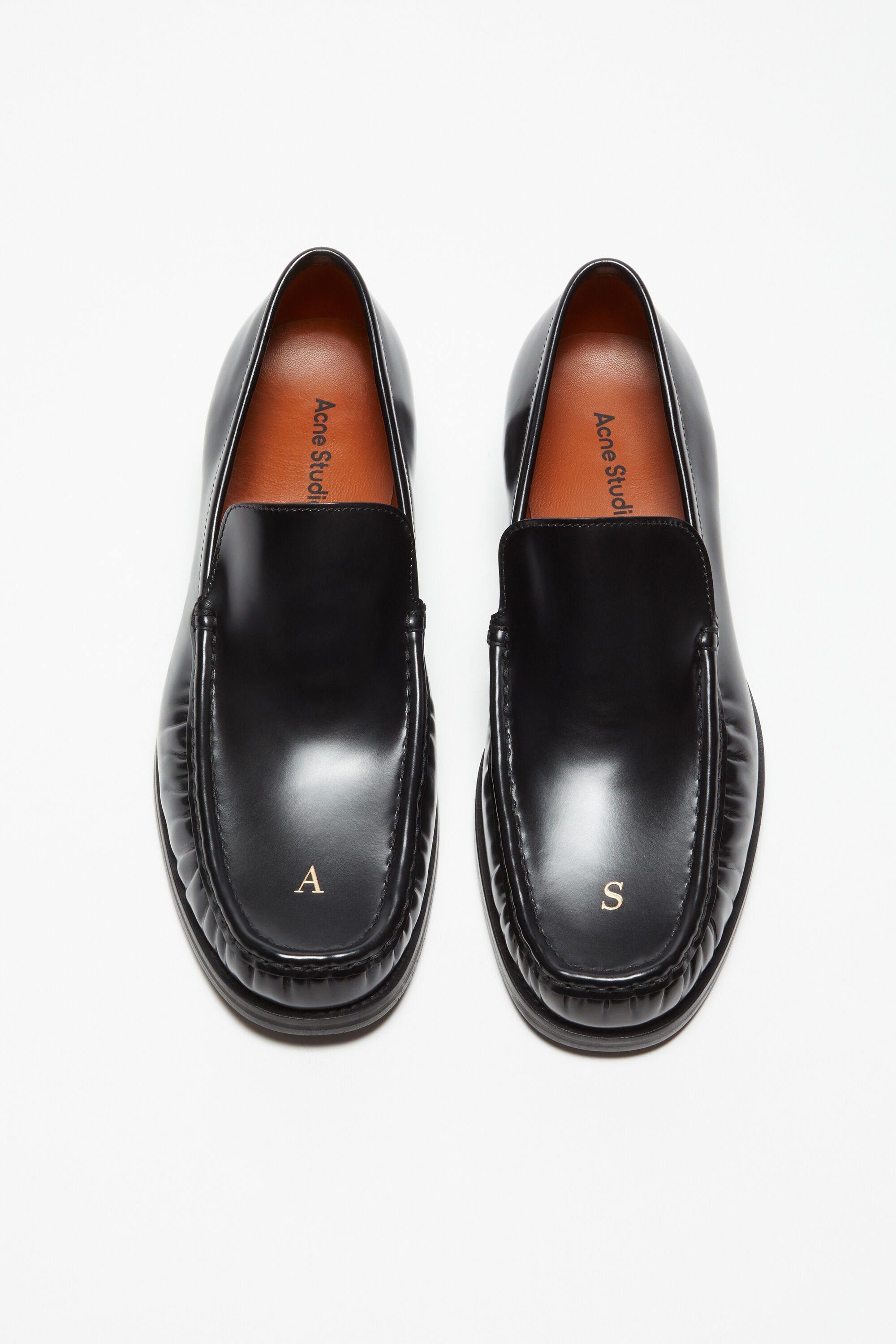 Leather loafers - Black - 3